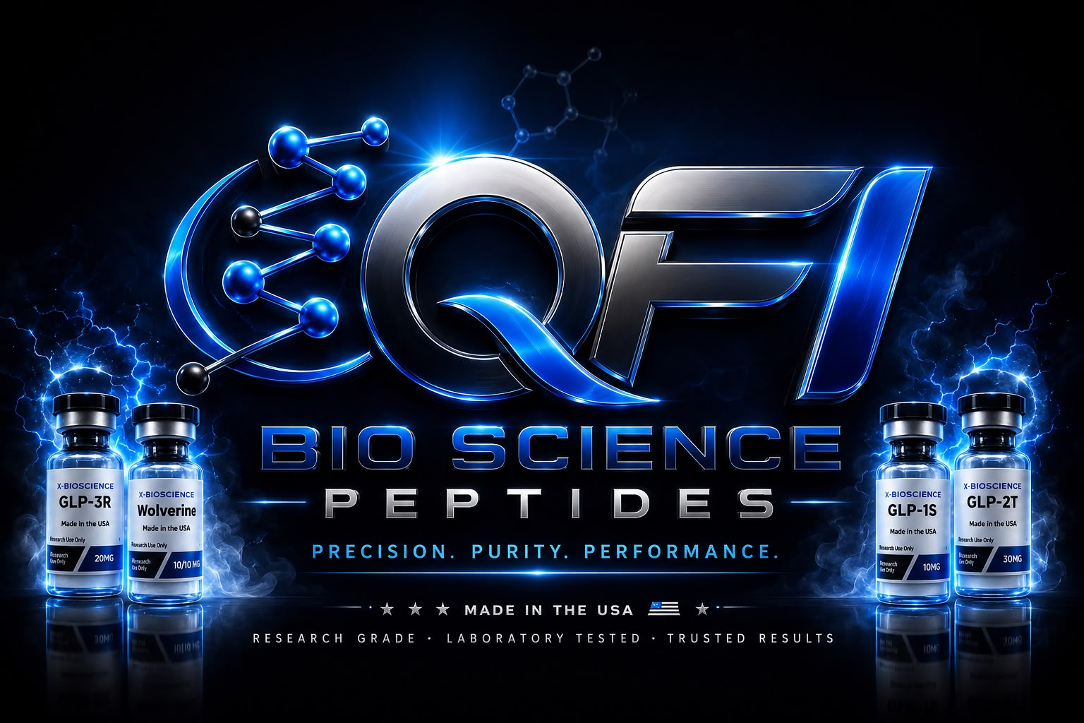 QFI Peptides™ brand visual