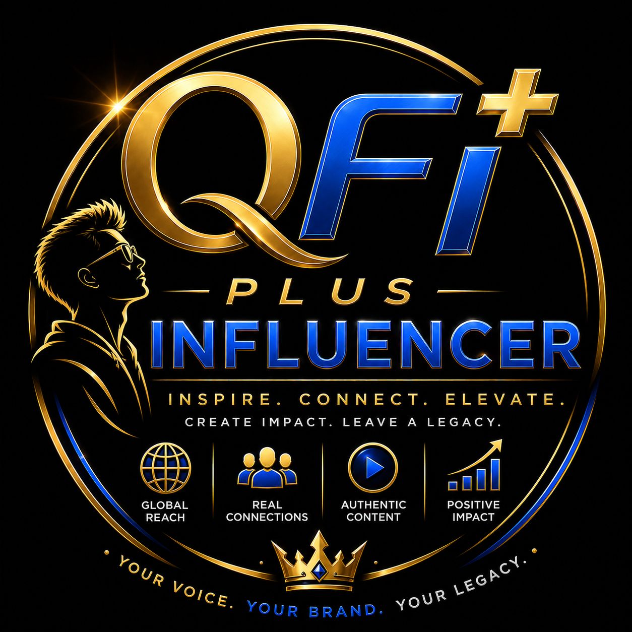 QFi Plus Influencer Division brand visual